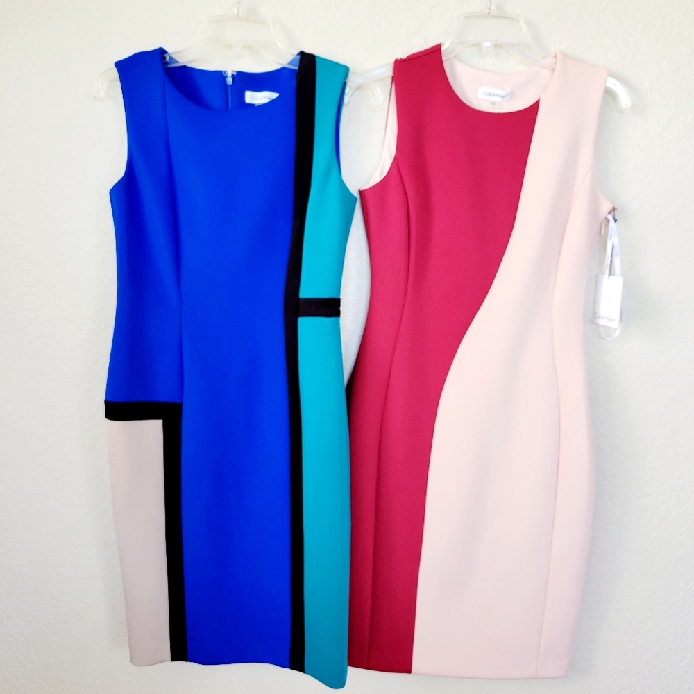 2 Calvin Klein Sheath Dresses - Size 4